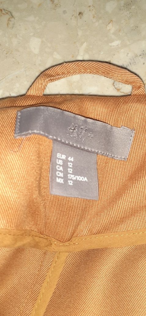 płaszcz trencz H&M 42 44 lyocell