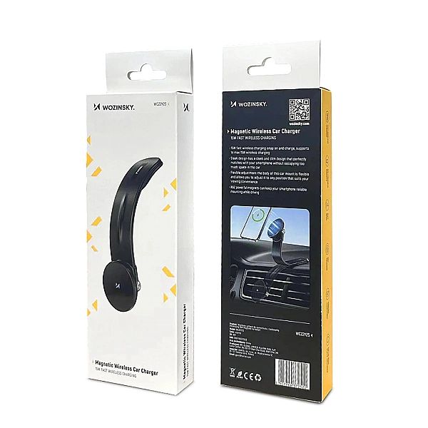 Uchwyt samochodowy Wozinsky WCZ2Y2S magnetyczny z ładowarką indukcyjną