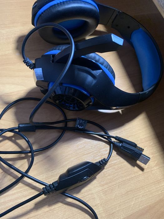 Słuchawki nauszne z mikrofonem- TRACER GUNMAN BLUE