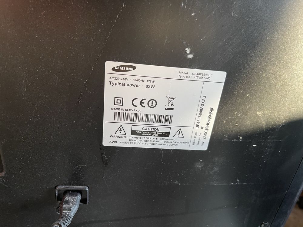 Телевізор Samsung  Smart + WiFi 46 дюймів з Німеччини