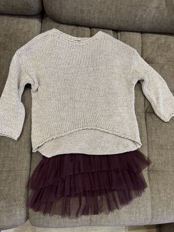 Вязанный свитер -туника