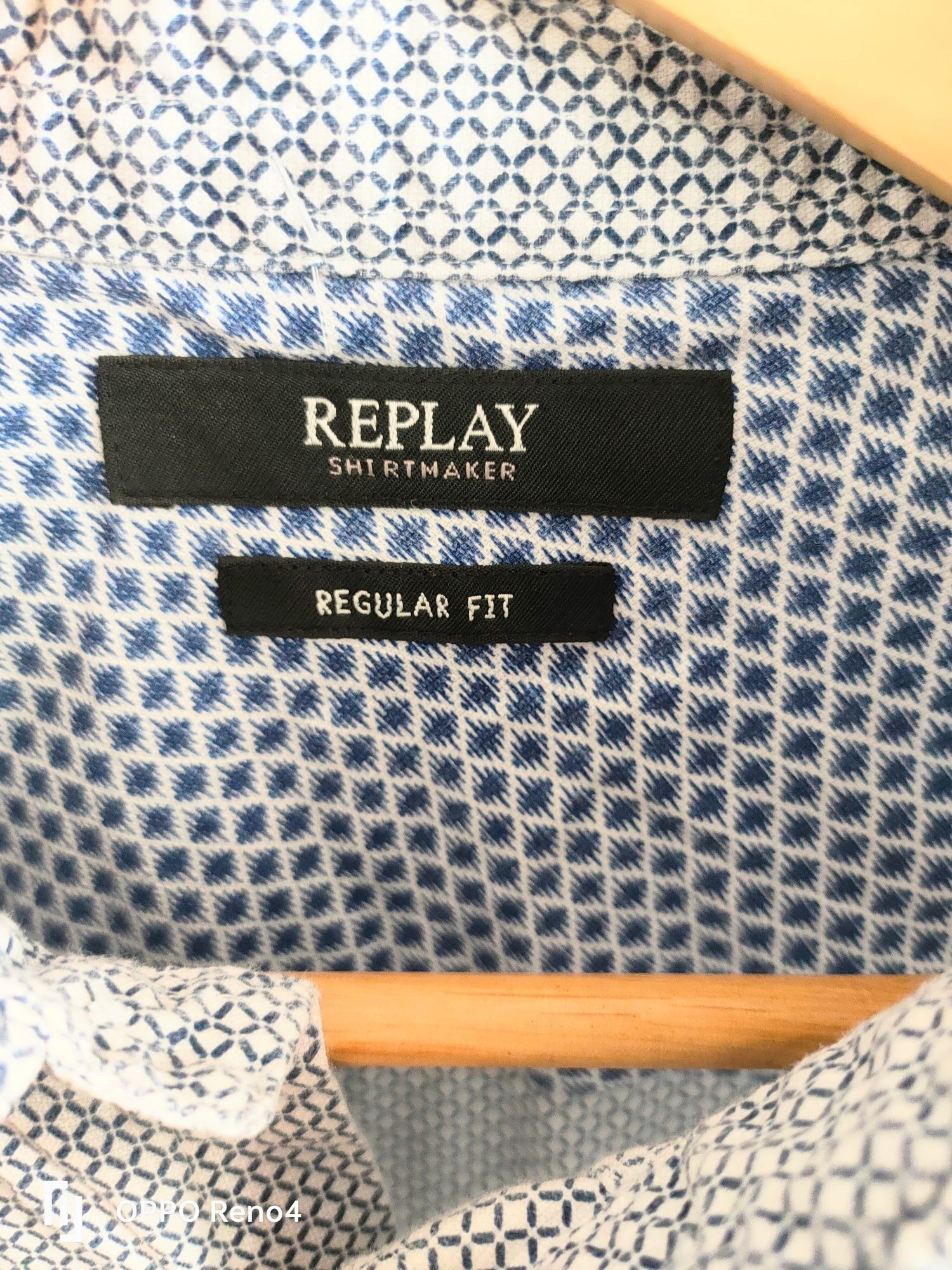 Nowa męska koszula Replay Regular Fit L
