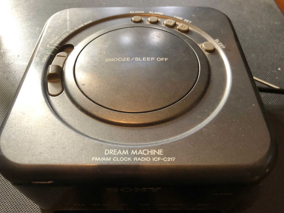 Rádio, despertador Sony dream machine, preto