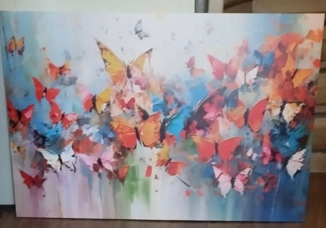 Piękny obraz na ścianę z motylami