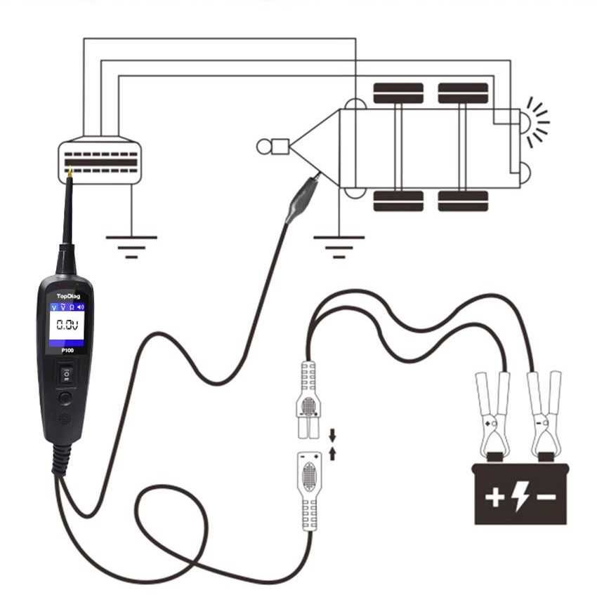 Диагностический  тестер TopDiag  JDiag P100 12\24 V ( Power probe)