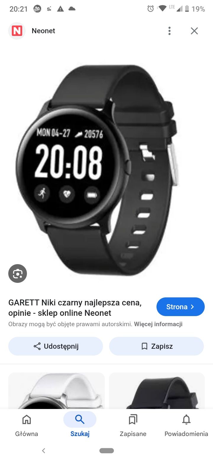 Smartwatch Garett Niki czarny