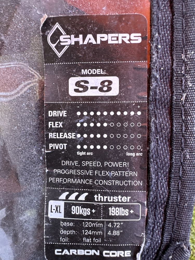 Shapers SurfFins S8 XL