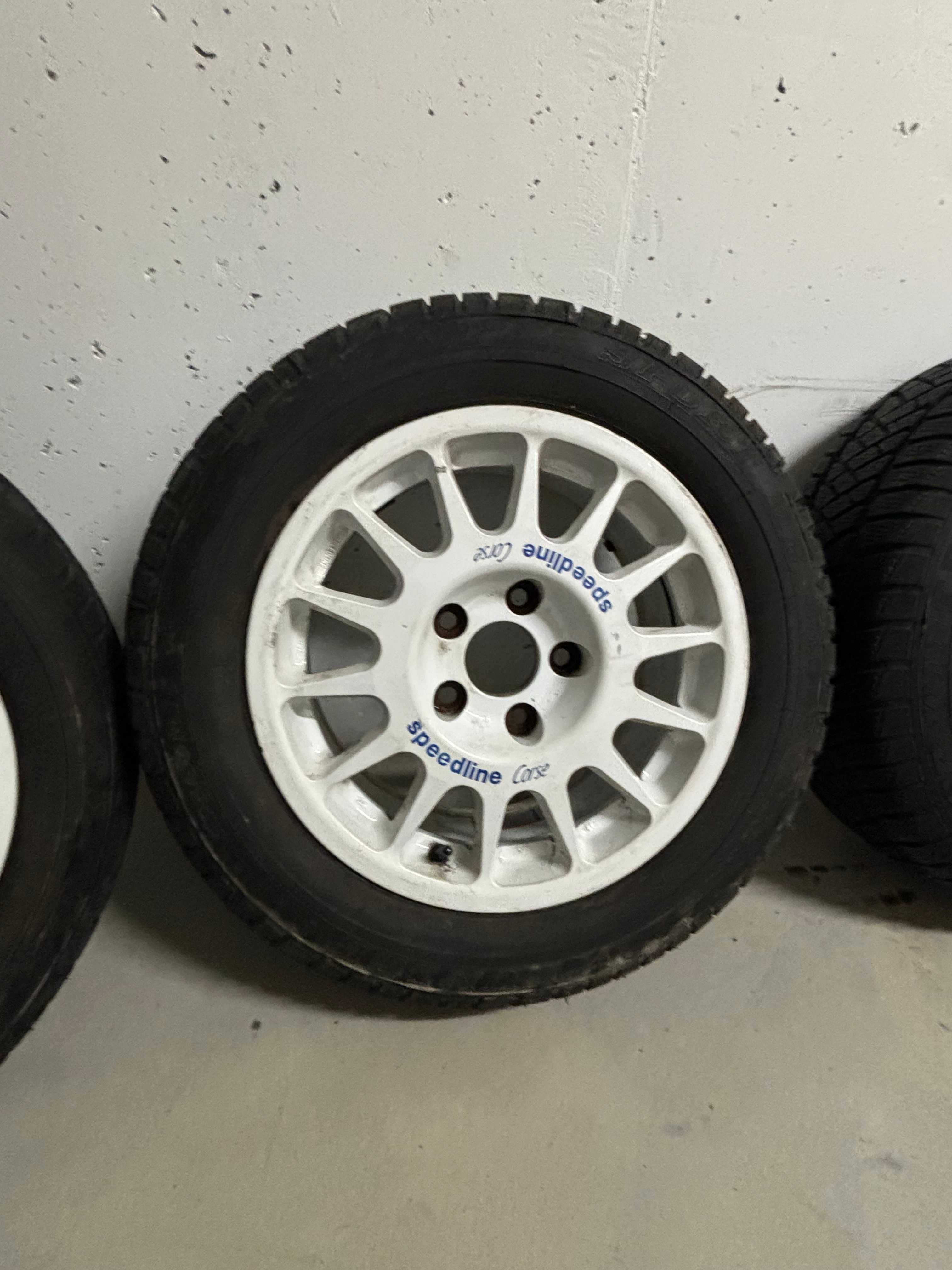 Felgi Speedline corse Lancer EVO 5-9 15x7" z oponami zimowymi