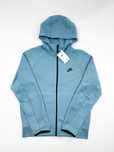 Оригінал! Чоловіче Зіп Худі Nike Tech Fleece блакитне (S/M/L) / Нове!
