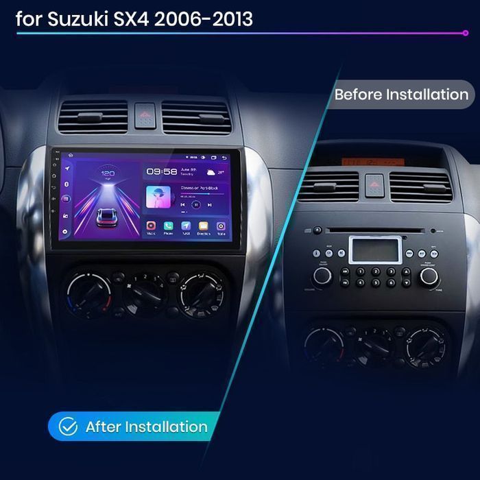 Radio Nawigacja Suzuki SX4 2006 - 2013 Fiat Sedici Android 4GB 64GB