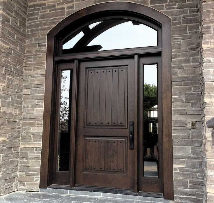 Drzwi zewnętrzne drewniane dębowe