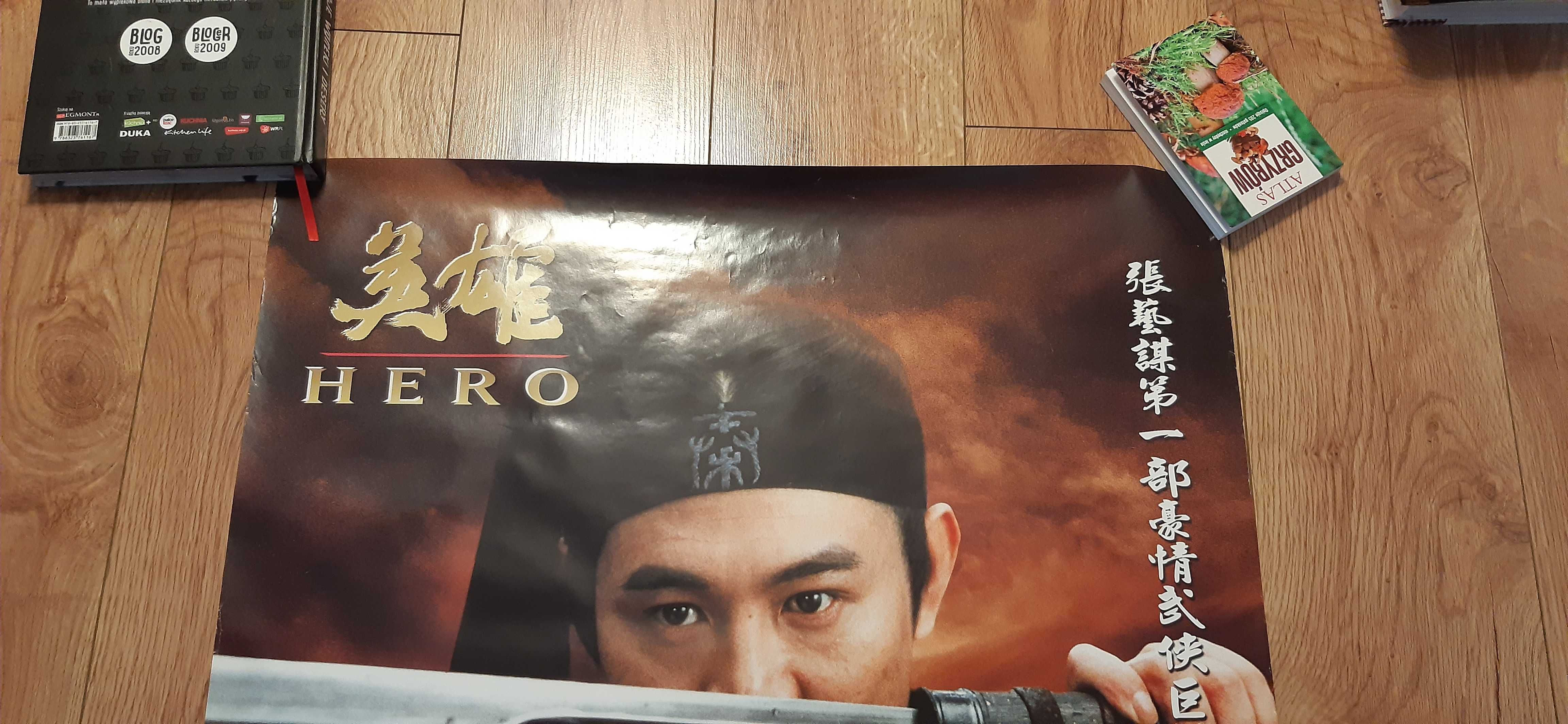 stary plakat filmowy Jet Li HERO dla kolekcjonerów