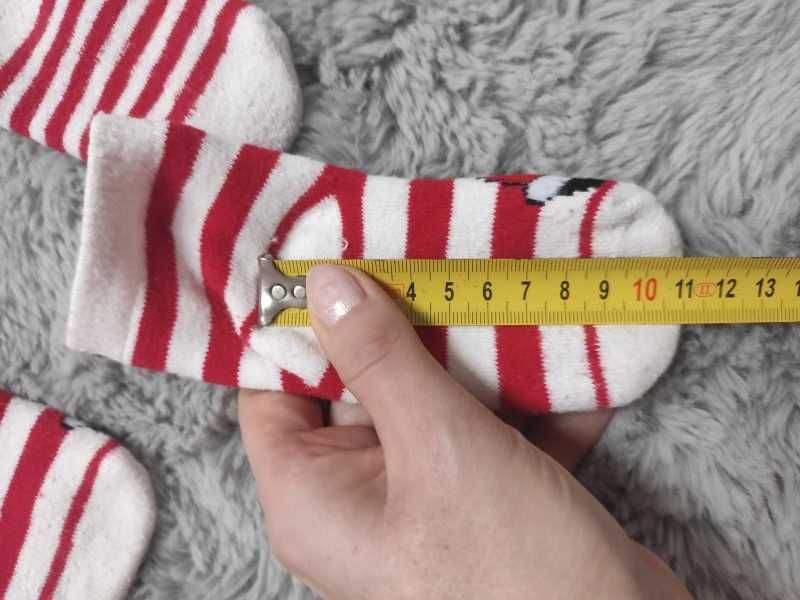 2 x świąteczne skarpetki na święta RENIFER i MIKOŁAJ