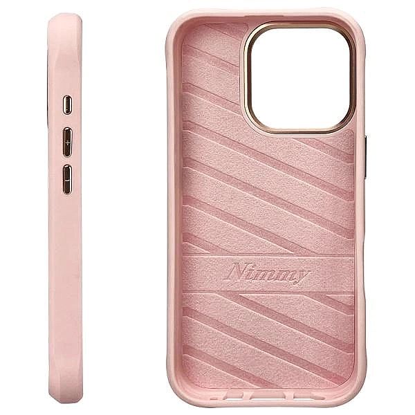 Etui Nimmy Glasses Cool Cat na iPhone 16 Pro Max - różowe