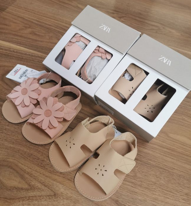 OSTSTNIA PARA Zara SKÓRA sandały roz. 17/18