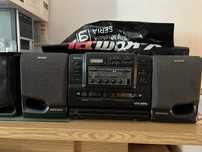 Radiomagnetofon z CD, SONY CFD-555L - 100% sprawny