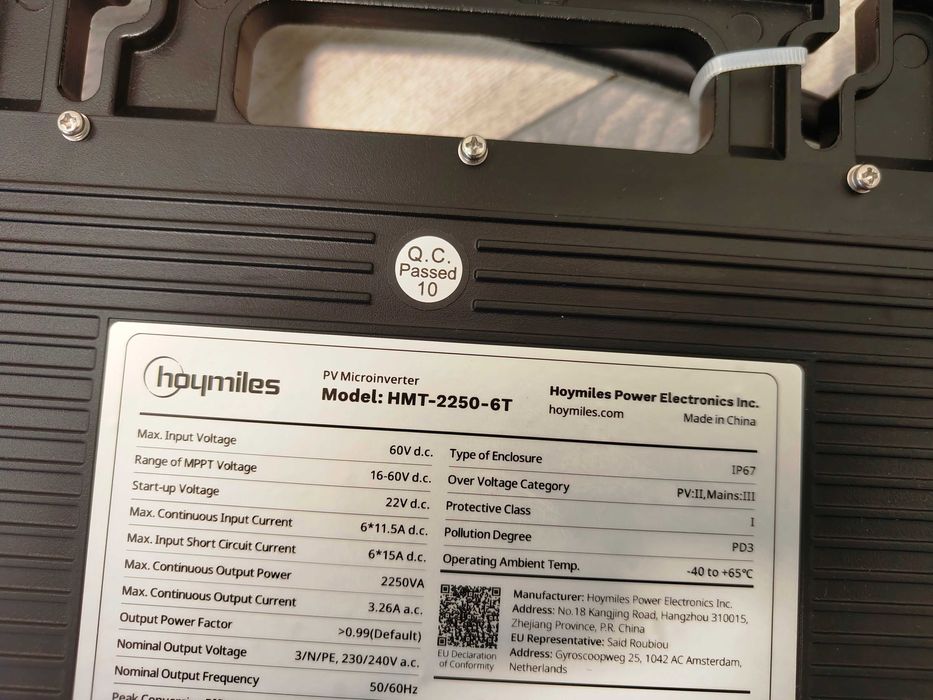 Mikroinwerter HMT-2250-6T 3F Hoymiles Nowy Faktura