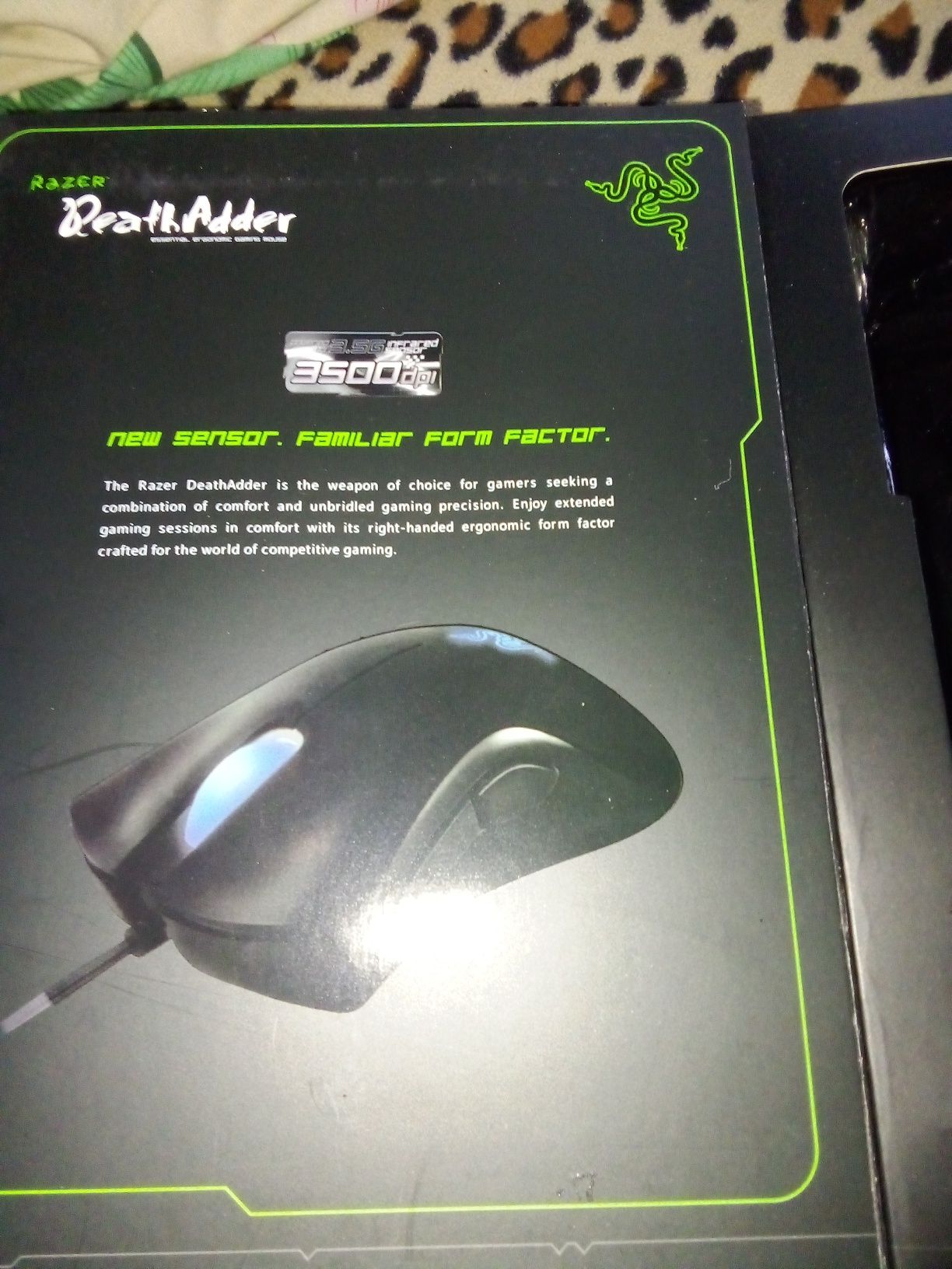 Мышь проводная Razer DethAdder (Чёрно-синий)