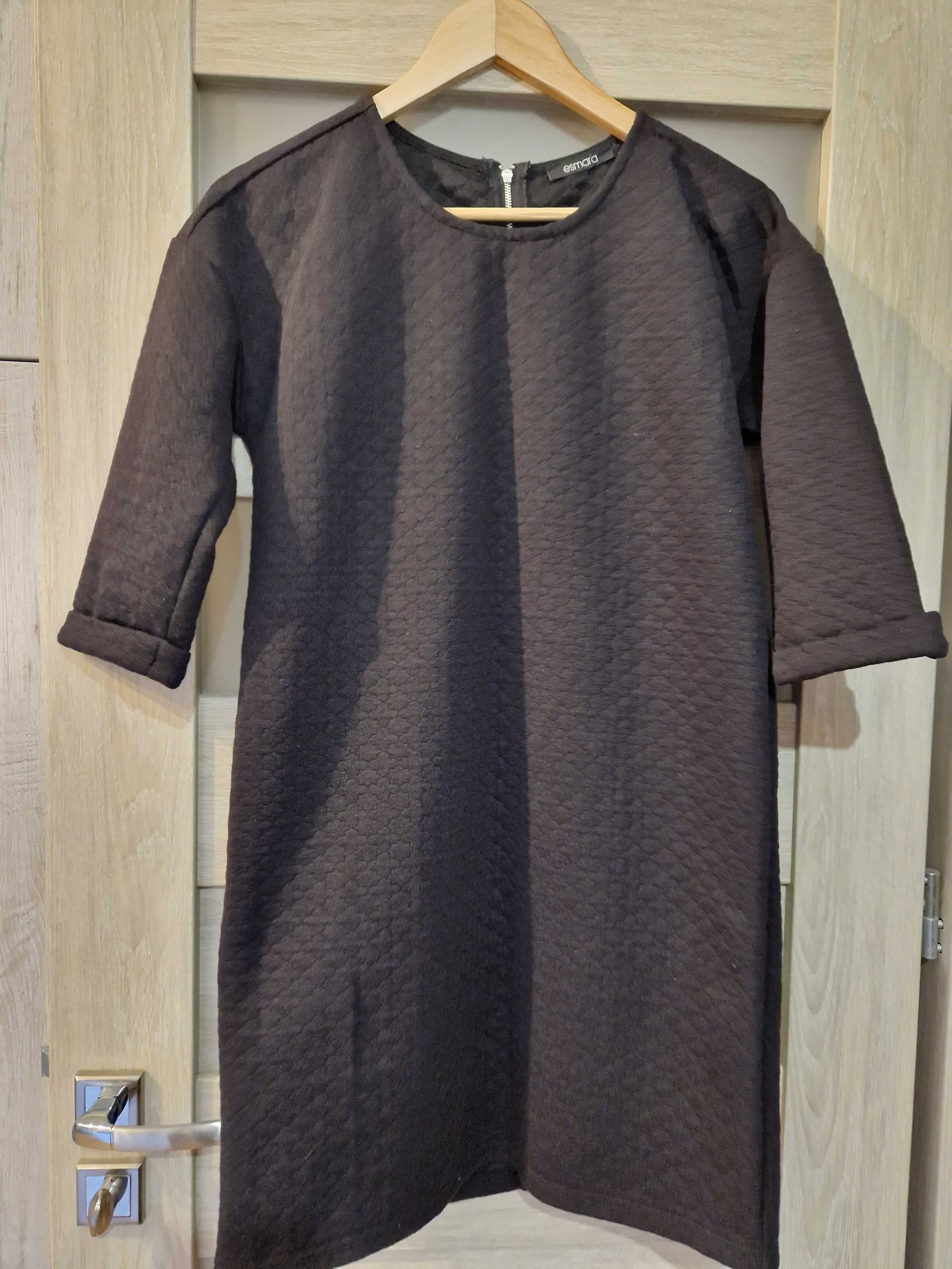 Sukienka tunika dresowa czarna rozmiar S 36/38, Esmara