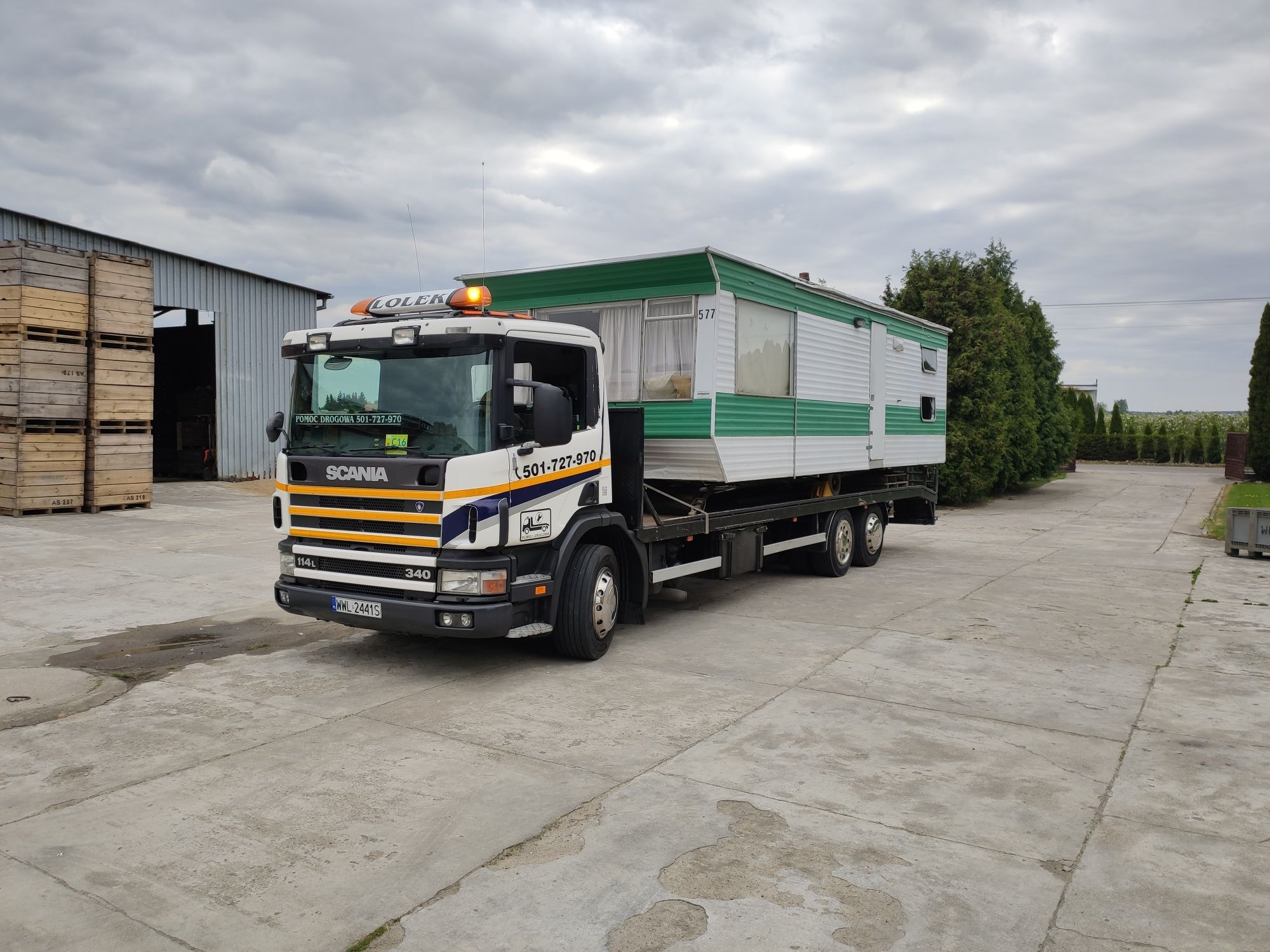 Usługi Transportowe Transport Maszyn "LOLEK" Pomoc drogowa Laweta