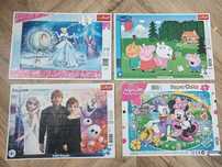 Puzzle ramkowe 3 plus dziewczynka komplet