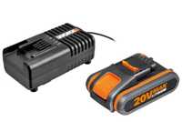 Акумулятор та зарядний пристрій Worx 20 V 2 Ah WA3601