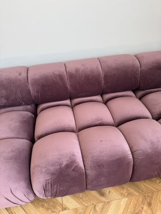 Bellis naroznik brudny roz sofa modulowa naroznik nowy
