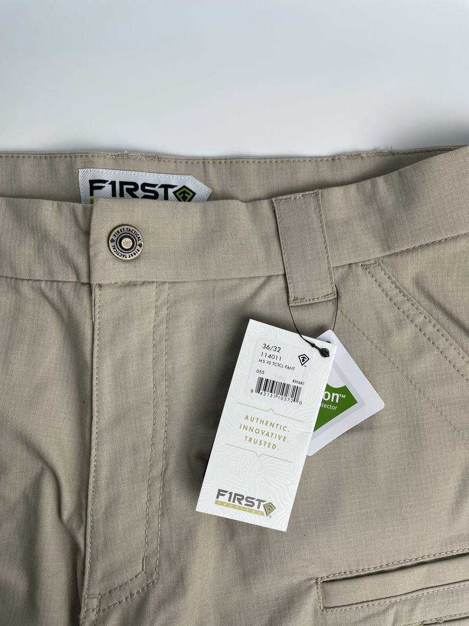 Чоловічі брюки First Tactical V2, Khaki, 36/32, Нові, арт: 42247