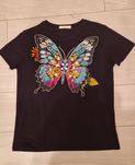Bluzka t- shirt z blyszczacym motylem 40-42