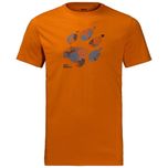 Футболка Jack Wolfskin Marble Paw T Men Orange Размер L 40/42 50/52