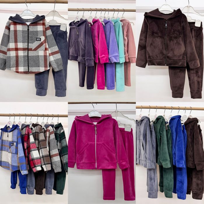 Костюм велюровий для дівчинки хлопчика дитячий