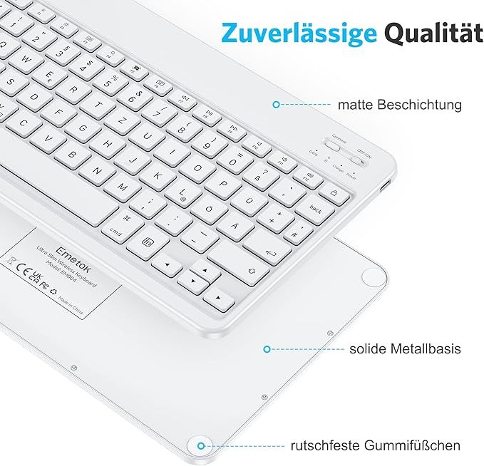 emetok ultra cienka klawiatura bluetooth do tabletu