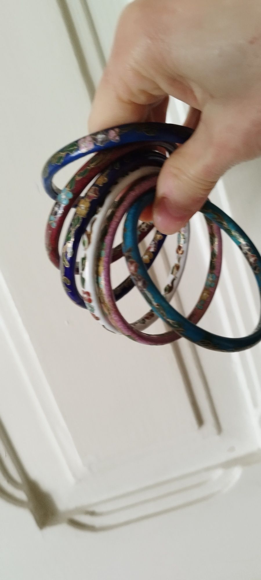 Pulseiras de esmalte vintage Cloisonné