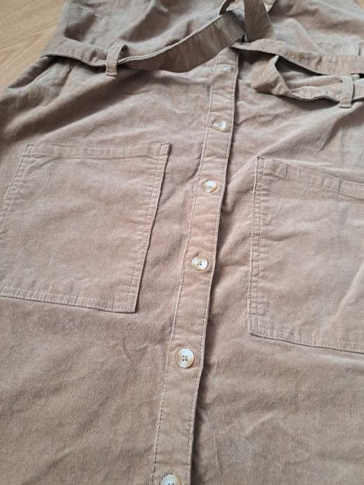 Сукня - сарафан в рубчик на ґудзиках. Англія, TU, великий розмір, XL