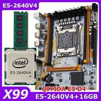 Комплект х99 2011 3 Qiyida E5 D4 E5-2640v4 2,4-3,4GHz 16 (1x16) GB