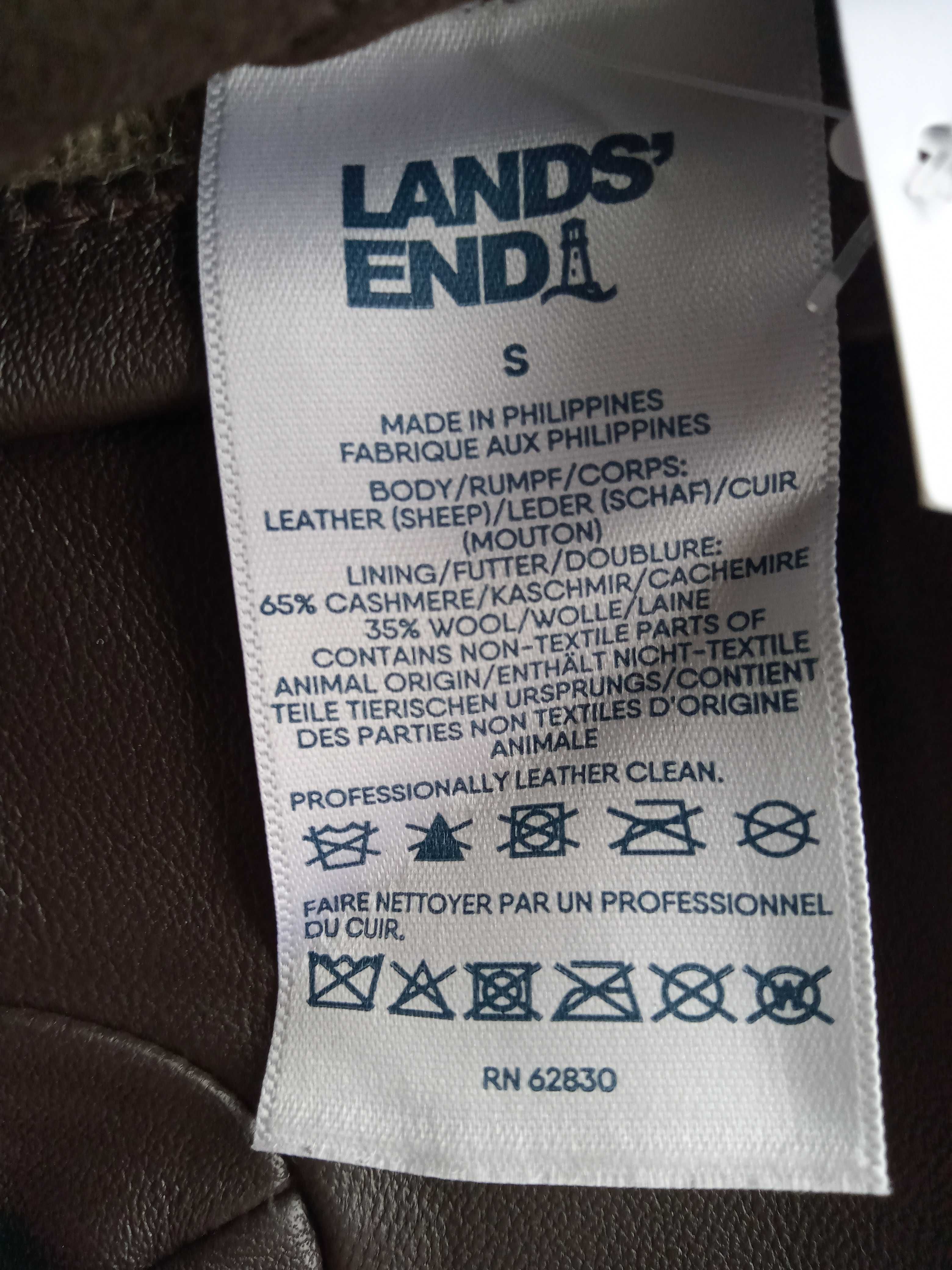 Перчатки Кожа Замша S Lands’ End EZ Touch Screen Quilted Suede Gloves
