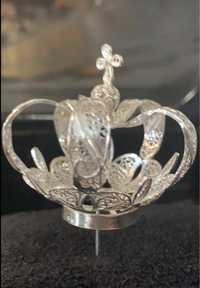 Coroa em filigrana de prata