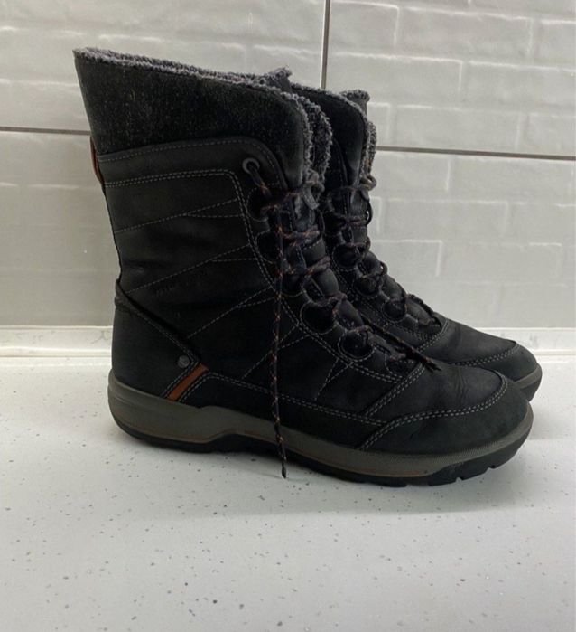 Ботинки нубукові термочеревики ECCO Yakutia Hydromax.Чоботи зимові 41