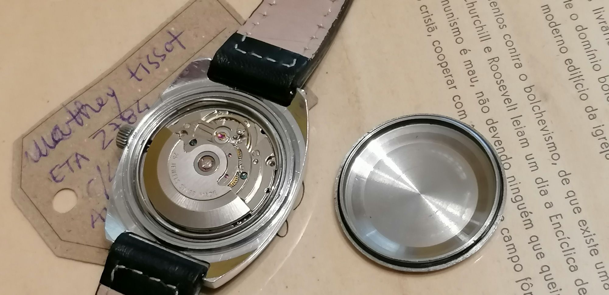 Relógio mathey tissot aço mergulho