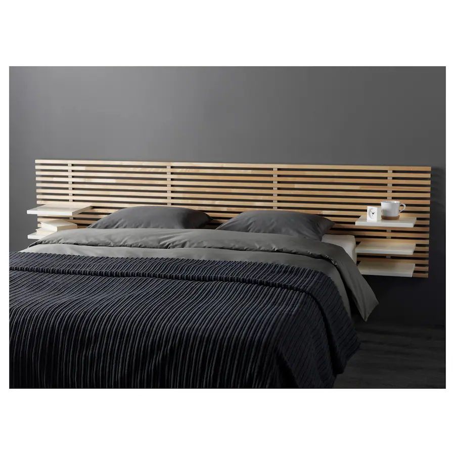 Półki IKEA do zagłówka MANDAL szczyt łóżka