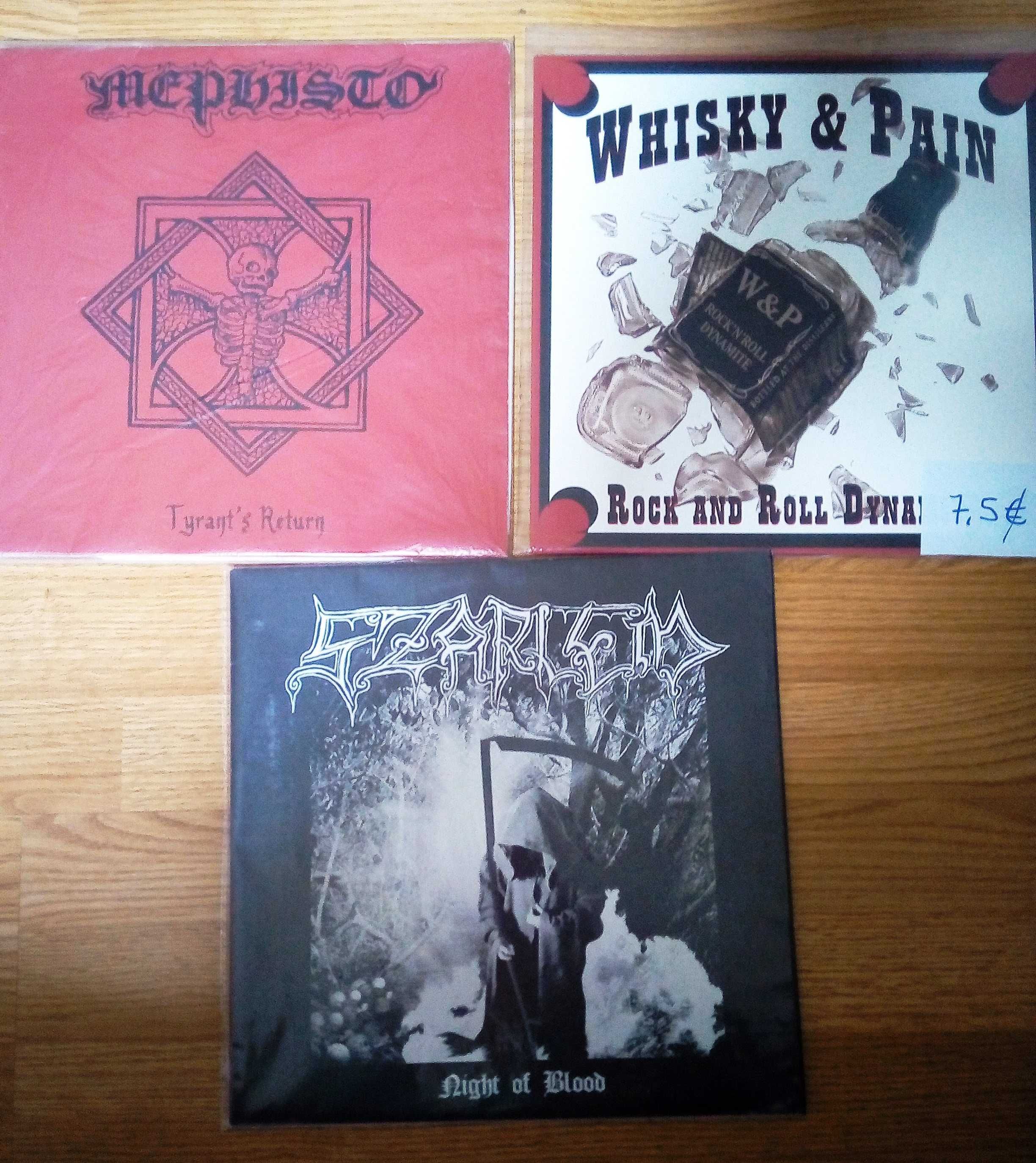 Whisky & Pain + Mephisto + Szarlem LPs Black Heavy Metal Rock'n'Roll