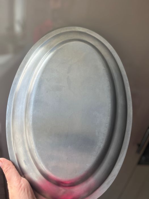 Блюдо, разнос з сталі Італія 18/10 Вінтаж