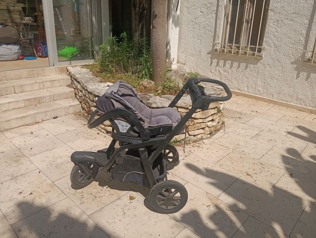Chicco active, carrinho + ovinho + base carro