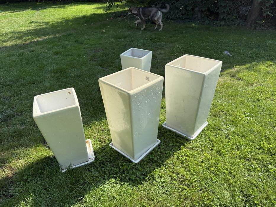 4 duże donice wewnetrzne zewnetrzne 53cm 45cm