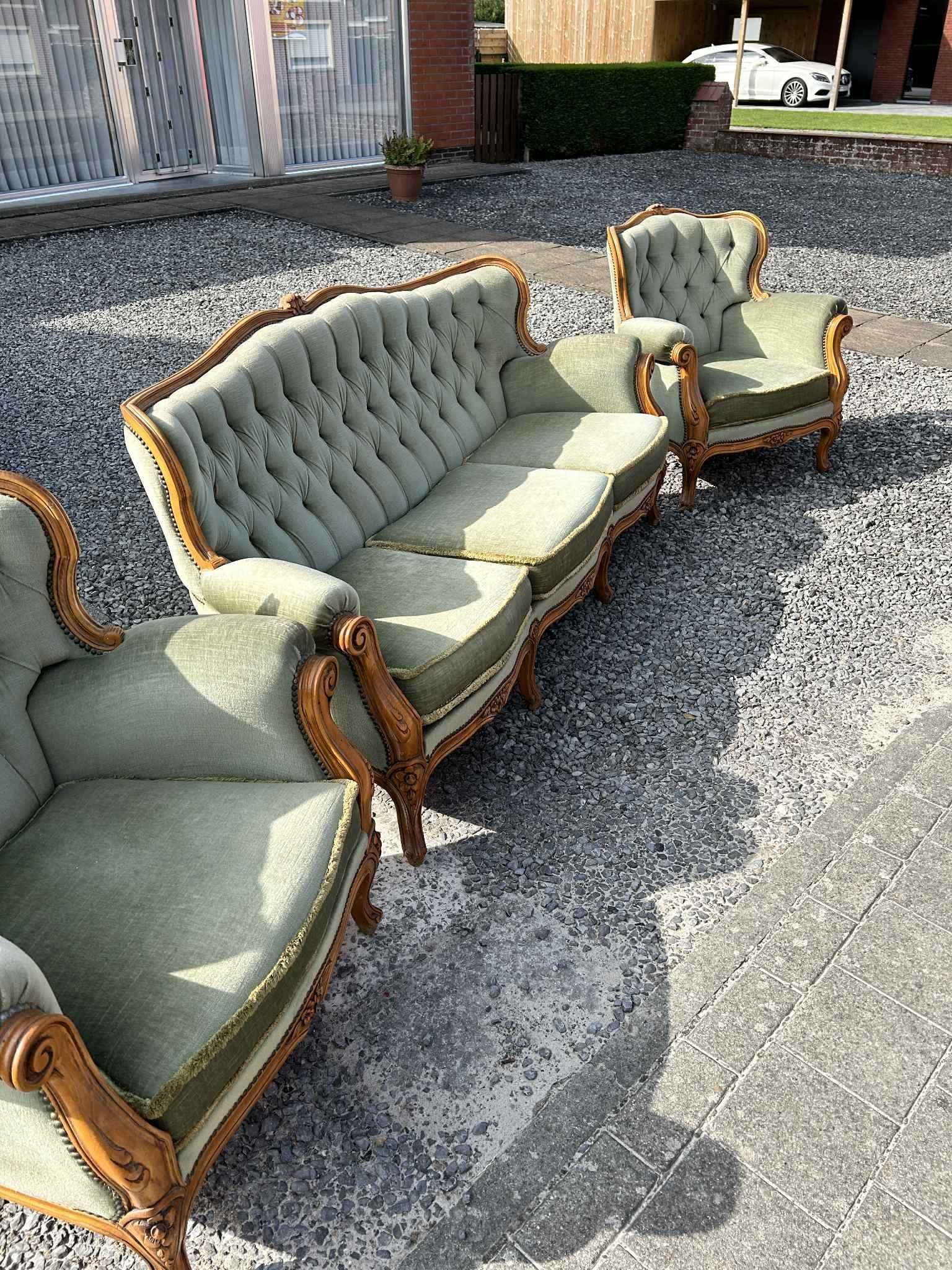 Piękna Sofa i 2 fotele LUDWIK XV!!! TANIO, komplet!!!112