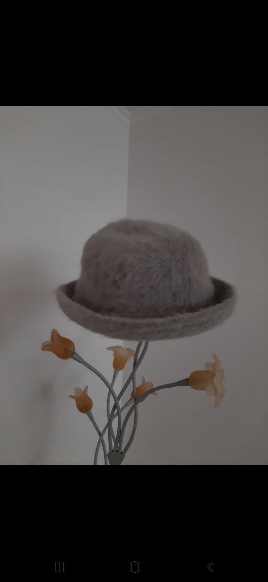 Czapka kapelusz angora
