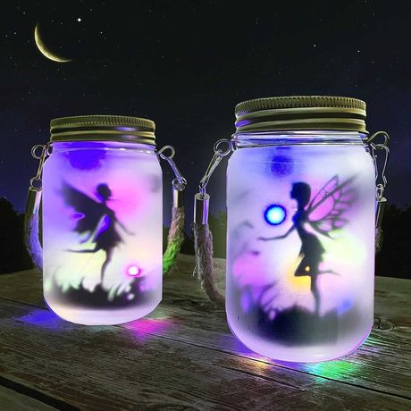 Lampion solarny ogrodowy Fairy Lights - WIELOKOLOROWA - 2 SZTUKI