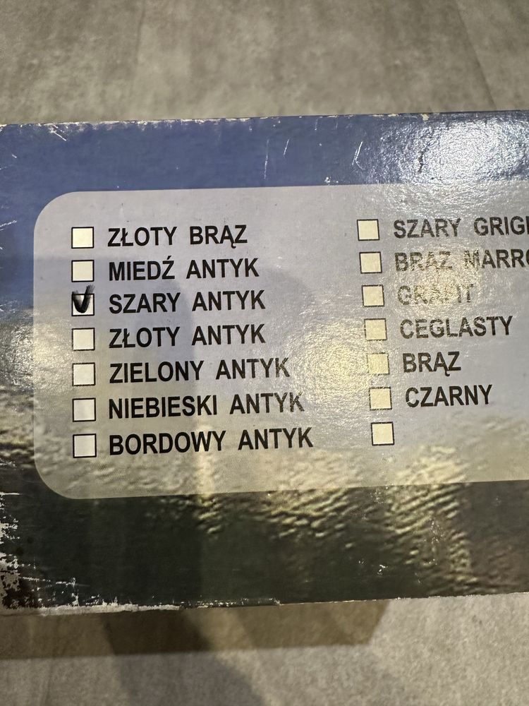 Skrzynka na listy, nowa, szara