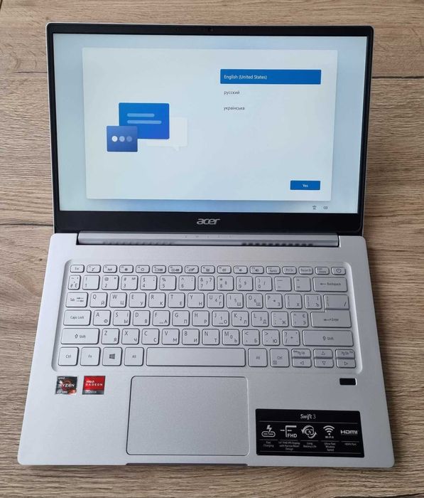 Ноутбук Acer Swift 3 | Ryzen 7 4700U | Ram-16Gb SSD-1Tb | FHD IPS