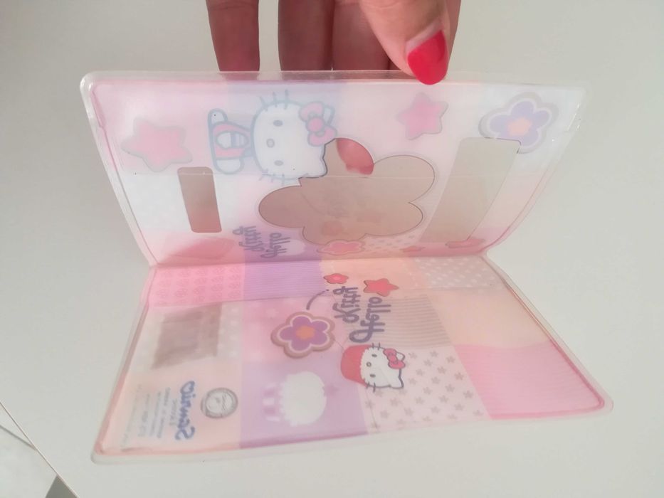 Carteira de documentos da hello kitty - novo